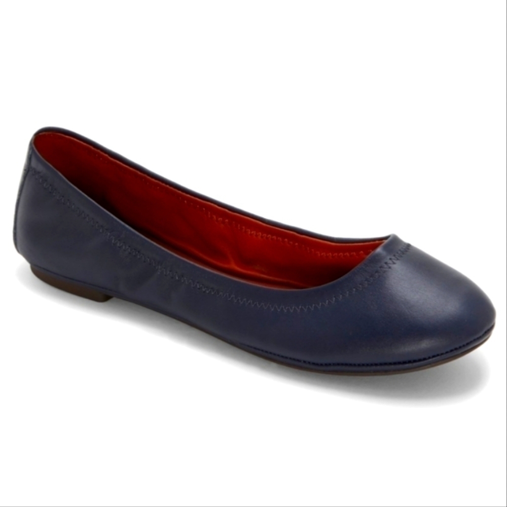 Lucky Brand Emmie Leather Ballet Flat New Without Tags Womens 7 Black Ontrend